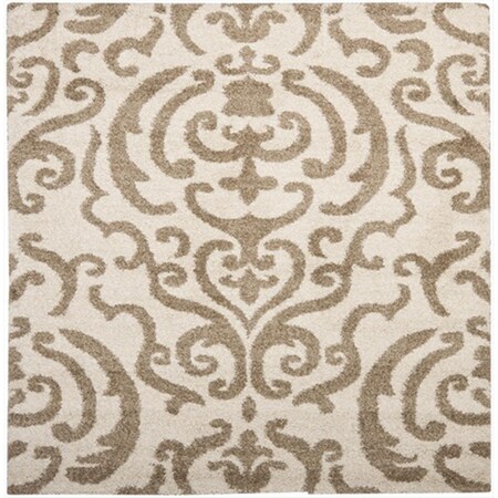 Safavieh 4 x 6 ft. Small Rectangle Cream and Beige Florida Shag Rug SG462-1113-4
